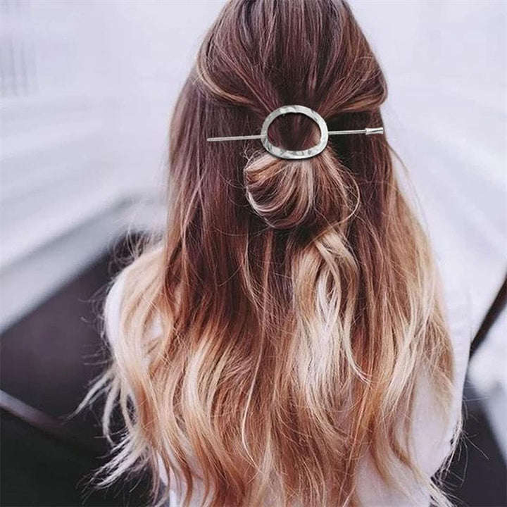 Chris Rubin Nova Rectangle Slide Buckle Hair Claw - Gold - Hair Accessories | Fashiongirl