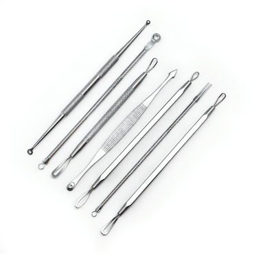 Complete blackhead remover kit with Comedon spear - White - Blackhead