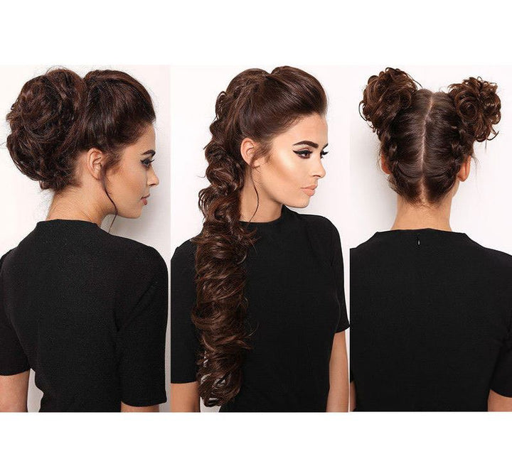 Messy Curly Hair for bun #2/30 - Brown - Hair Accessories | Fashiongirl