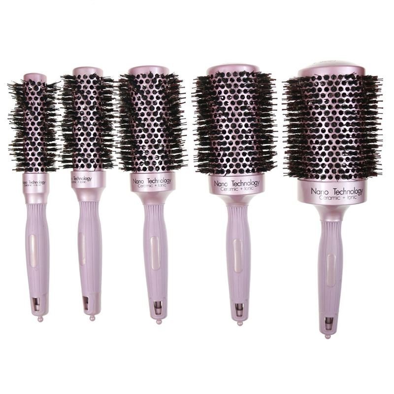 Nano Ceramic Thermal Thermal Hair Brush with Boar Hair - 43 MM - Hair Styling tool | Fashiongirl